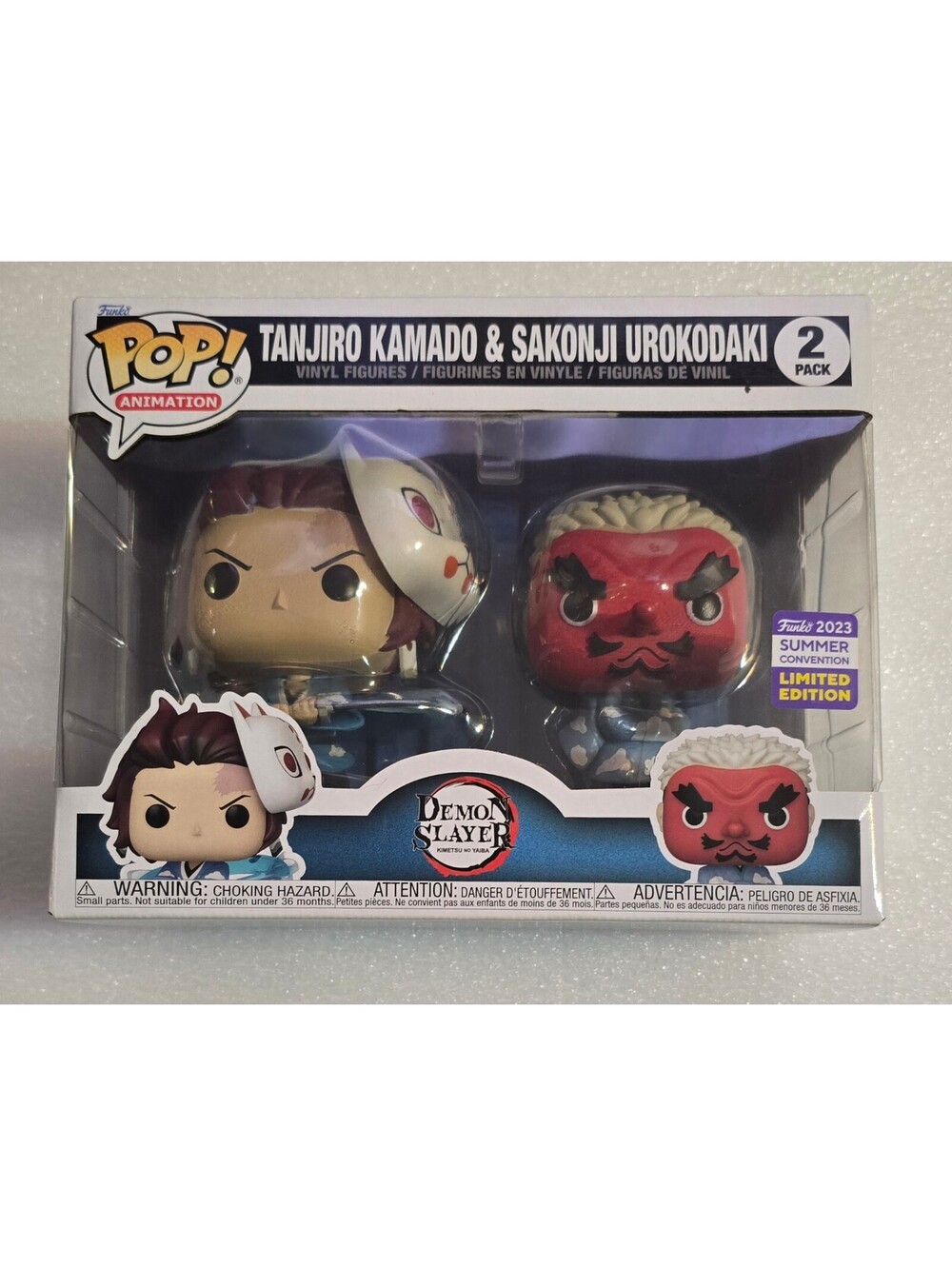 Funko Pop! 2 Pack Demon Slayer: Tanjiro Kamado & Sakonji